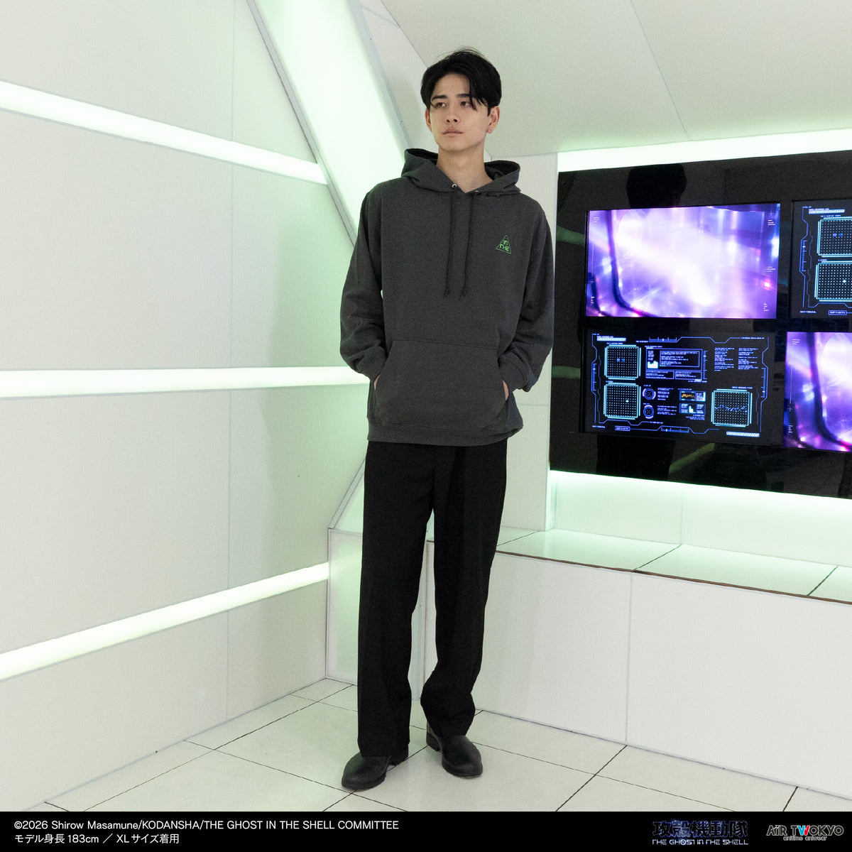 『攻殻機動隊 THE GHOST IN THE SHELL』サイバーグラフィックパーカー 1（フチコマ）