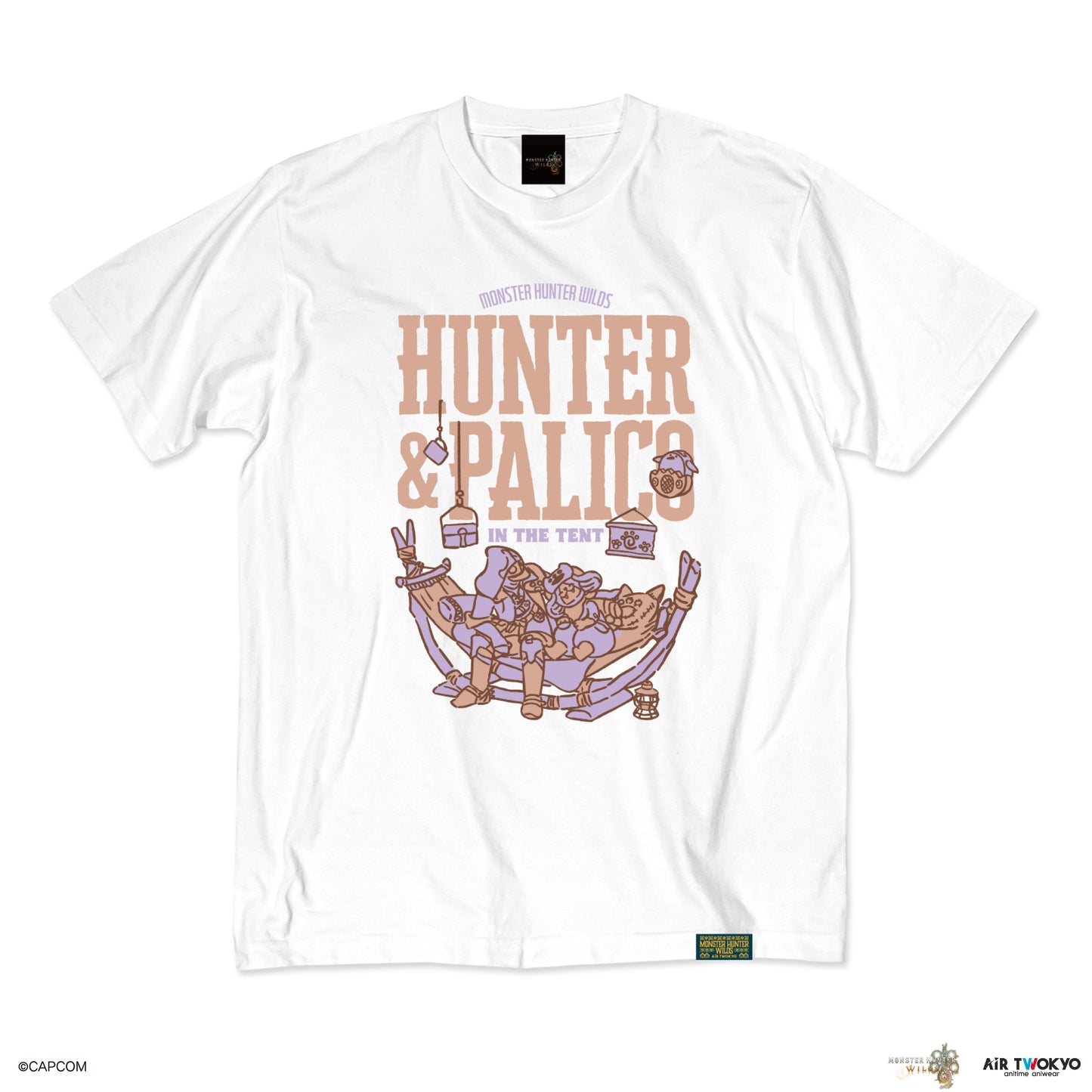 『モンスターハンターワイルズ』シーンイラストTシャツ 6（ハンター＆アイルー）