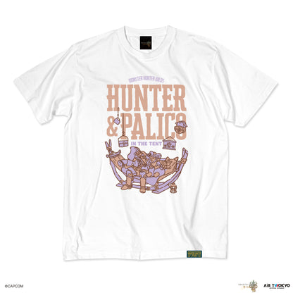 『モンスターハンターワイルズ』シーンイラストTシャツ 6（ハンター＆アイルー）