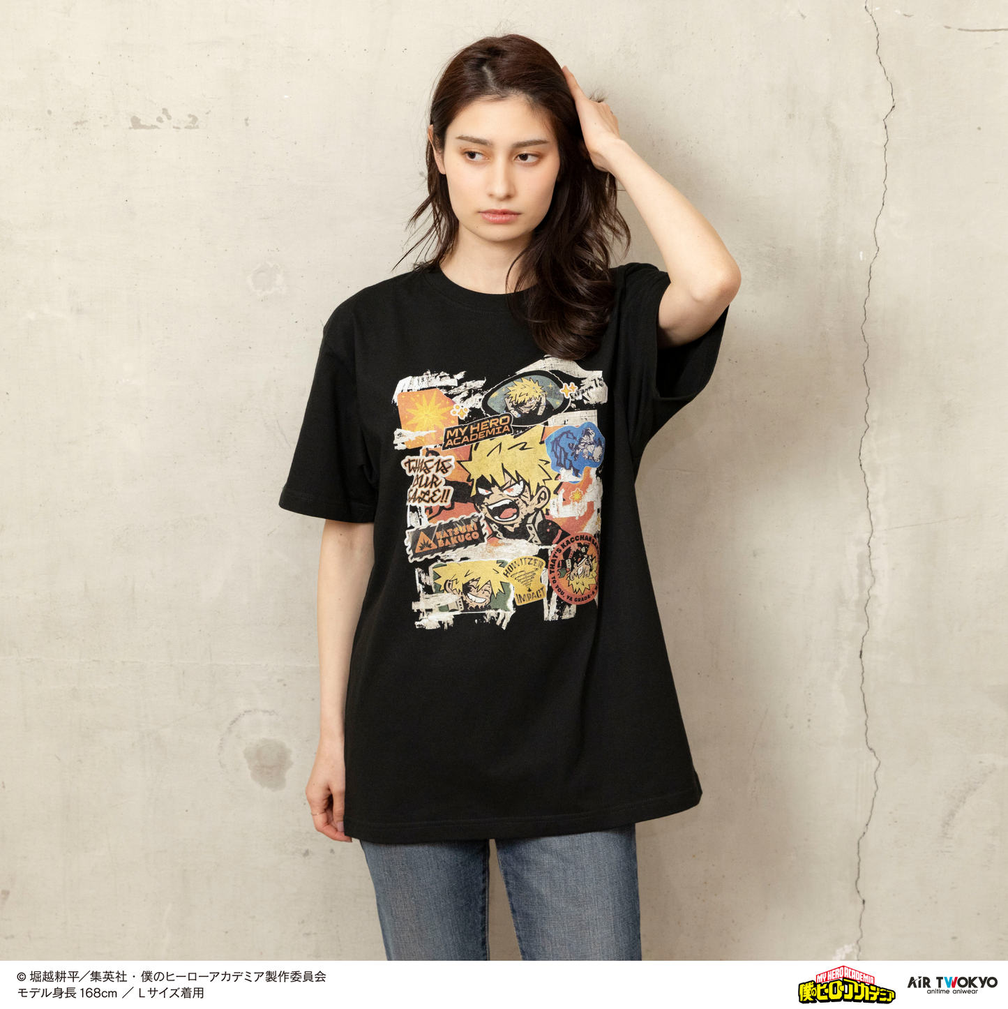 アニメ『僕のヒーローアカデミア』 第1弾 第二次決戦編 シーンイラストTシャツ 5（爆豪勝己）