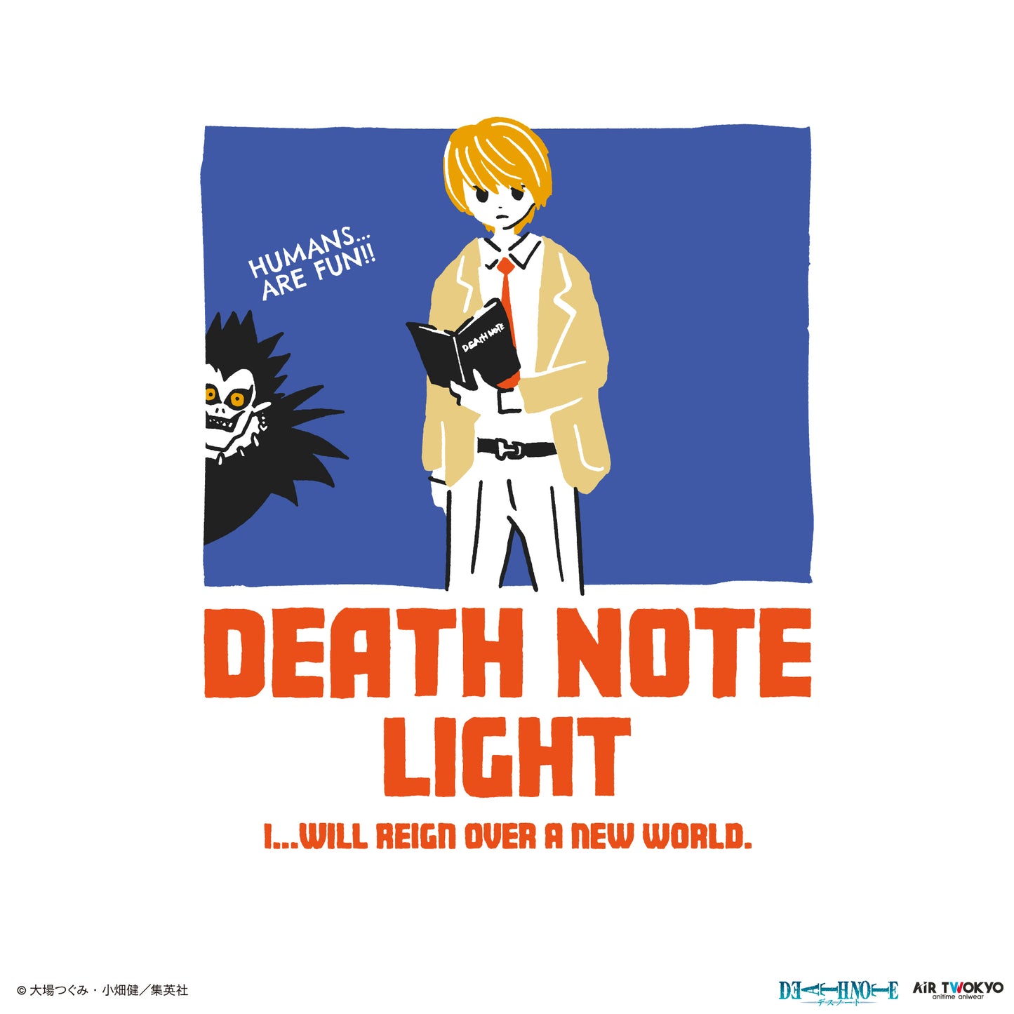 『DEATH NOTE』 第１弾 シーンイラストTシャツ 1（夜神月）