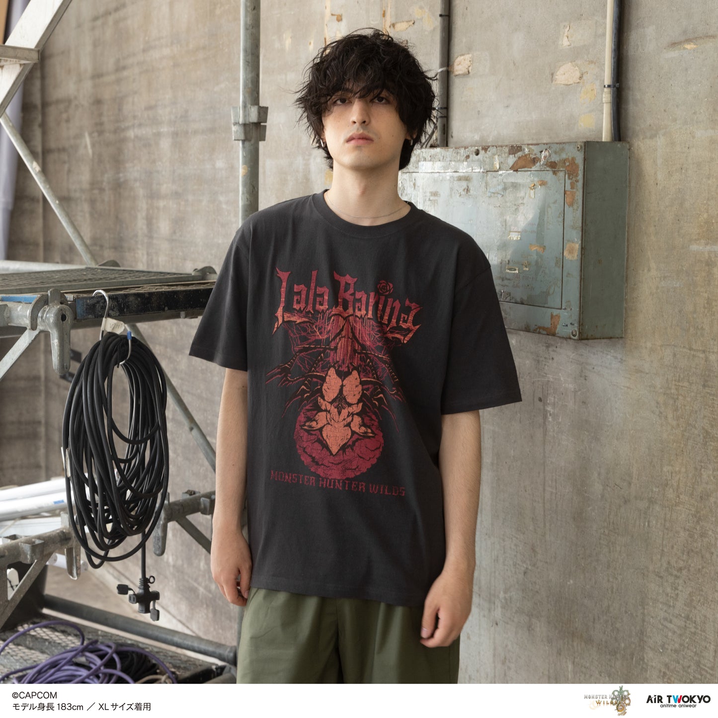 『モンスターハンターワイルズ』第2弾 シーンイラストTシャツ 1（ラバラ・バリナ）