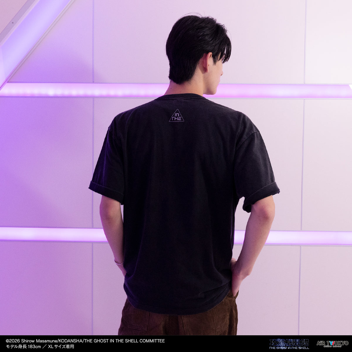 『攻殻機動隊 THE GHOST IN THE SHELL』サイバーグラフィックTシャツ 2（草薙素子・フチコマ）