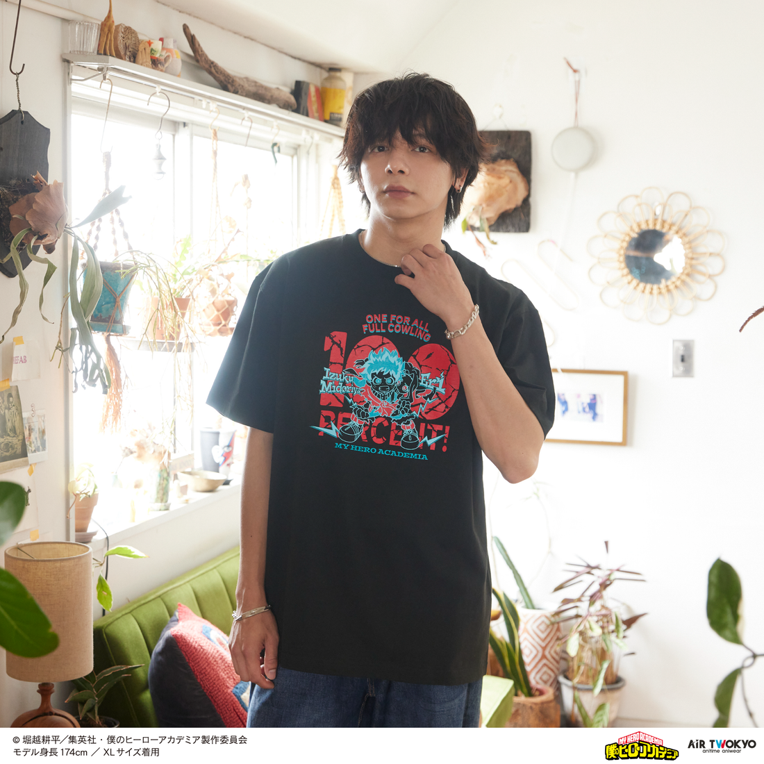 アニメ『僕のヒーローアカデミア』 第4期  シーンイラストTシャツ 3（緑谷出久＆壊理）