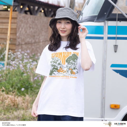 『モンスターハンターワイルズ』シーンイラストTシャツ 2（イャンクック）