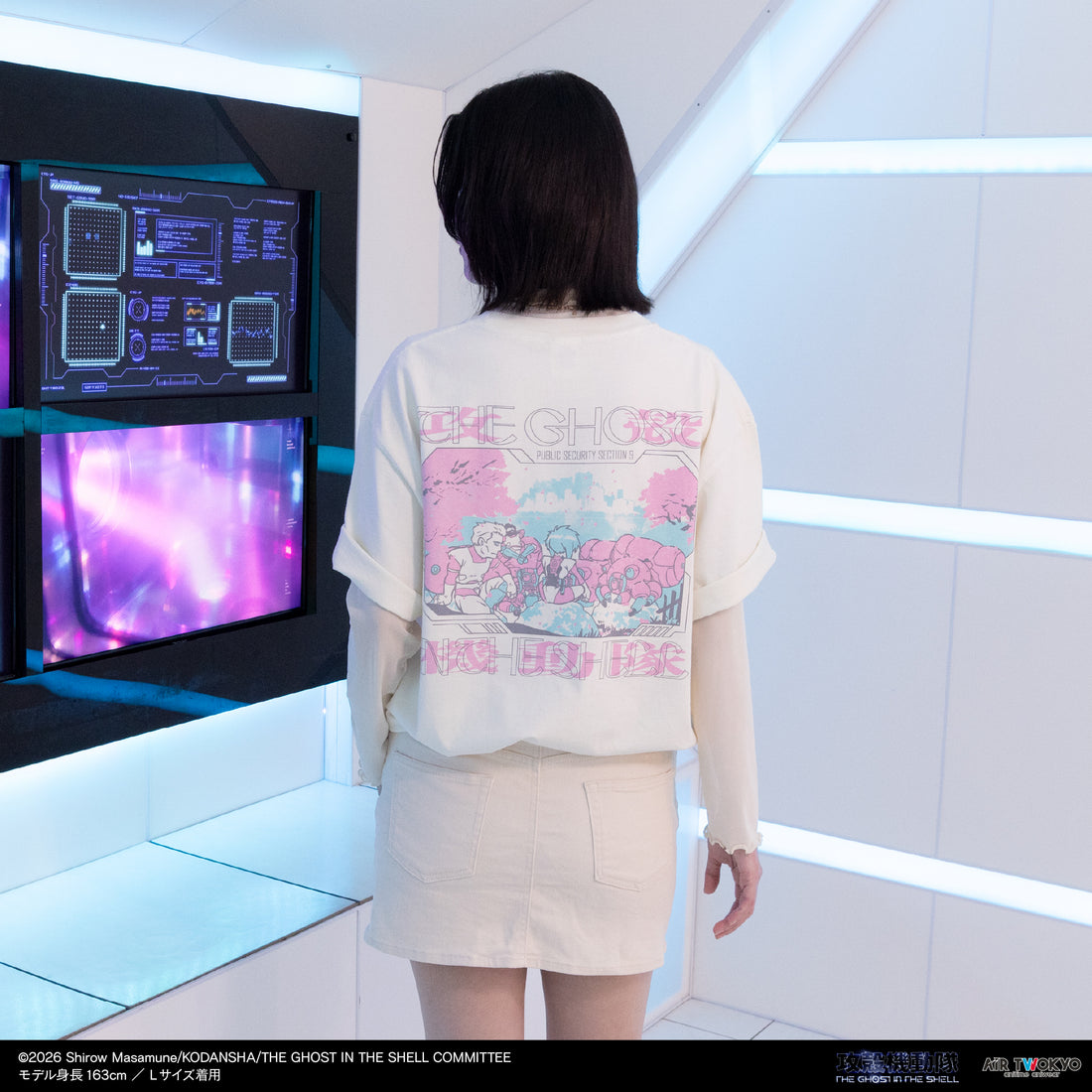 『攻殻機動隊 THE GHOST IN THE SHELL』サイバーグラフィックTシャツ 4（桜の24時間監視）