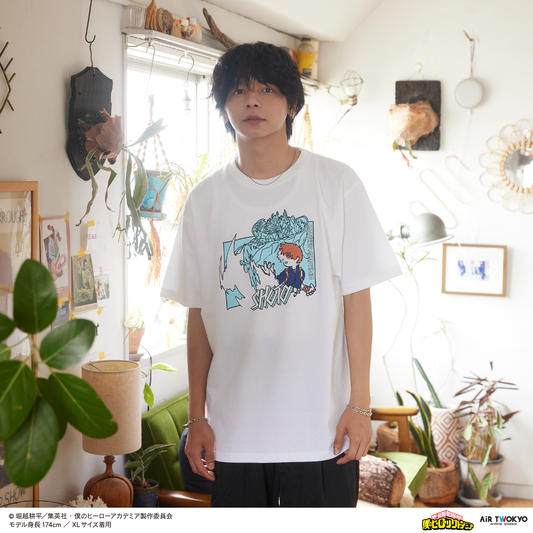 アニメ『僕のヒーローアカデミア』 第4期 シーンイラストTシャツ 5（轟焦凍）