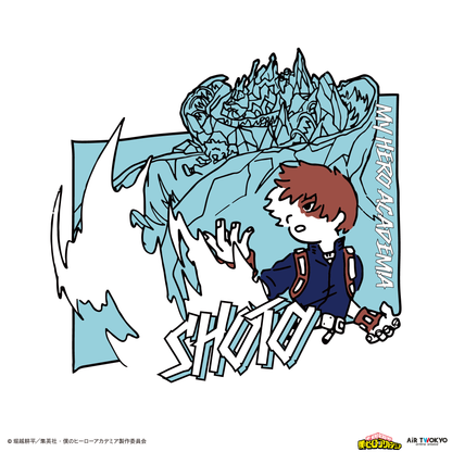 アニメ『僕のヒーローアカデミア』 第4期 シーンイラストTシャツ 5（轟焦凍）