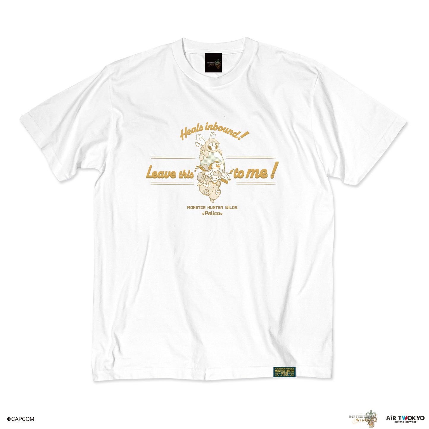『モンスターハンターワイルズ』シーンイラストTシャツ 3（アイルー＆回復ミツムシ）