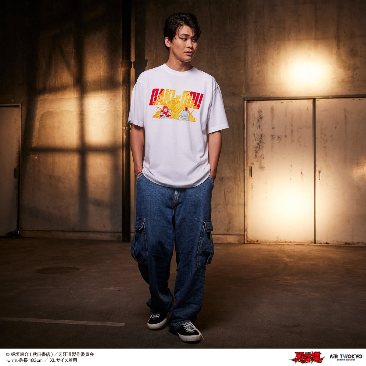 アニメ『刃牙道』シーンイラストTシャツ 5（範馬勇次郎・宮本武蔵）