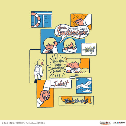 TVアニメ『進撃の巨人』 The Final Season 完結編 （前編）イラストTシャツ2(会いたかったからだ…）