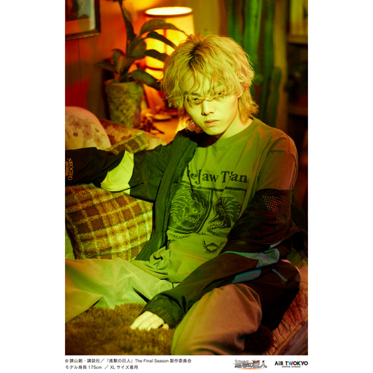 「進撃の巨人」 The Final SeasonタイポグラフィTシャツ3(顎の巨人を引き継ぐ者）