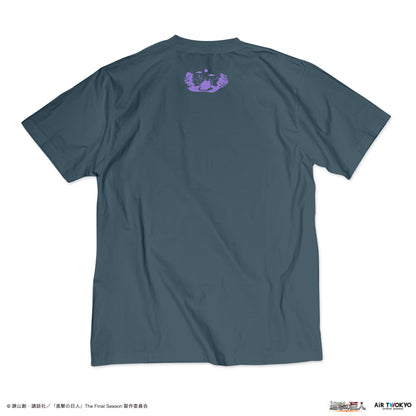 「進撃の巨人」 The Final SeasonタイポグラフィTシャツ4(スリーピングリヴァイ）