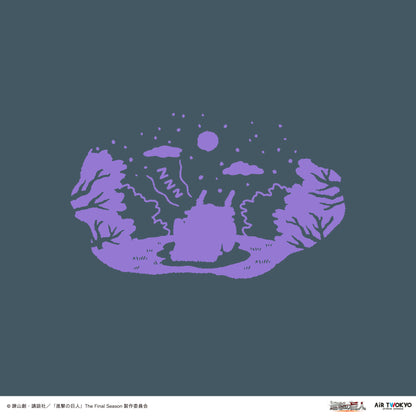 「進撃の巨人」 The Final SeasonタイポグラフィTシャツ4(スリーピングリヴァイ）