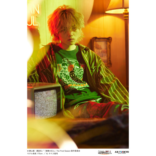 「進撃の巨人」 The Final SeasonタイポグラフィTシャツ5(頼んだよ、オニャンコポン）