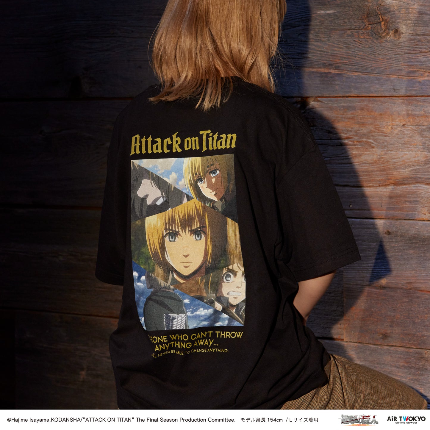「進撃の巨人」 Season1~3コラージュグラフィックTシャツ　アルミン