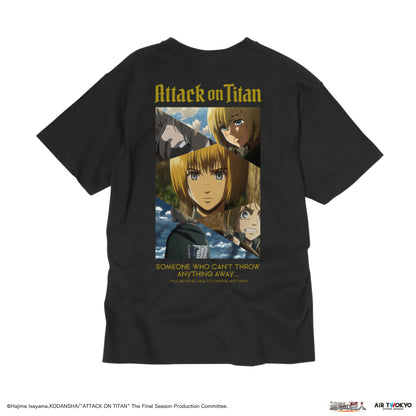 「進撃の巨人」 Season1~3コラージュグラフィックTシャツ　アルミン