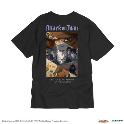 「進撃の巨人」 Season1~3コラージュグラフィックTシャツ　エルヴィン