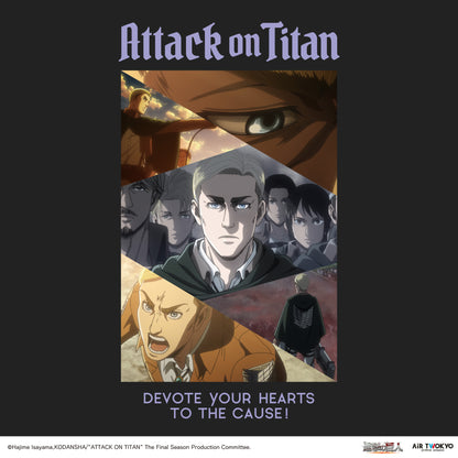 「進撃の巨人」 Season1~3コラージュグラフィックTシャツ　エルヴィン