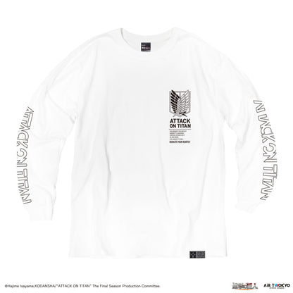 「進撃の巨人」 Season1~3コラージュグラフィックロングスリーブTシャツ