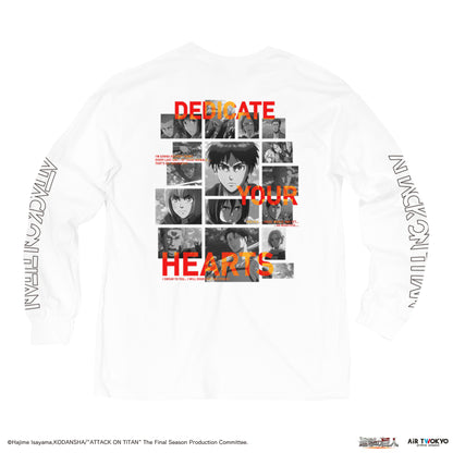「進撃の巨人」 Season1~3コラージュグラフィックロングスリーブTシャツ