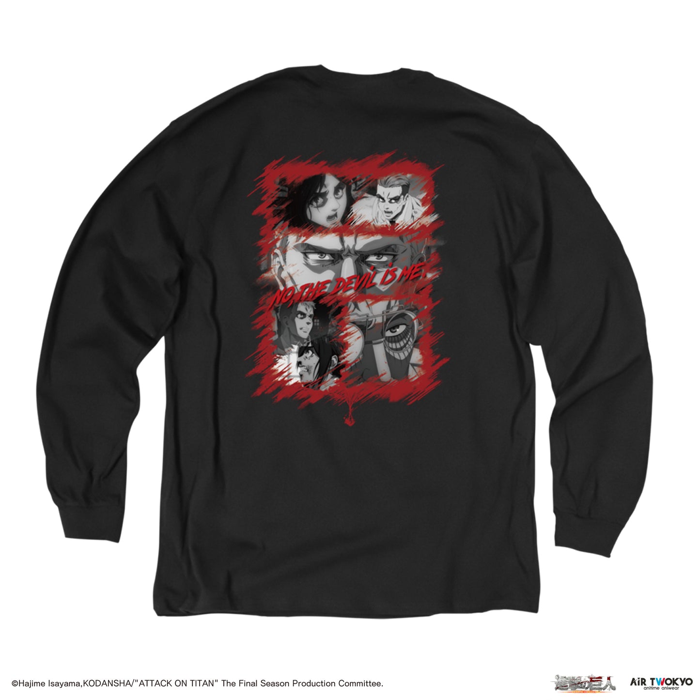 「進撃の巨人」 The Final Seasonマーレ　コラージュグラフィックロングスリーブTシャツ