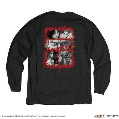 「進撃の巨人」 The Final Seasonマーレ　コラージュグラフィックロングスリーブTシャツ