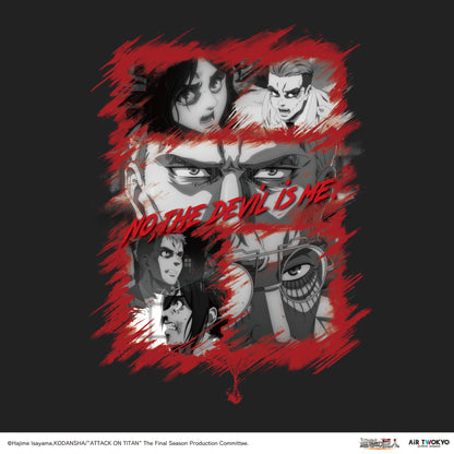 「進撃の巨人」 The Final Seasonマーレ　コラージュグラフィックロングスリーブTシャツ