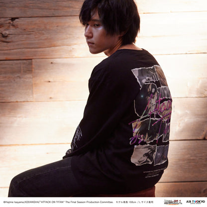 「進撃の巨人」 The Final Season　九つの巨人　コラージュグラフィックロングスリーブTシャツ
