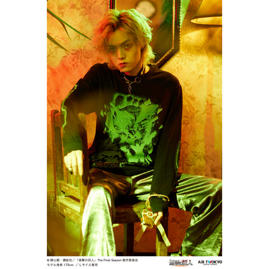 「進撃の巨人」 The Final SeasonロングスリーブTシャツ１（THE RUMBLING）